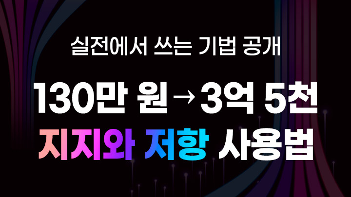 130만원 → 3억 5천 만든 트레이더의 '지지와 저항 : 선 하나가 만들어내는 매매의 기준'