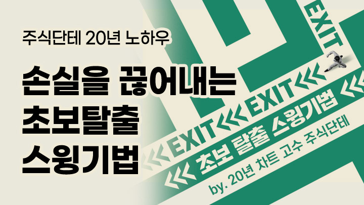 [선착순 200명] 주식단테 20년 노하우, 손실을 끊어내는 초보 탈출 스윙기법