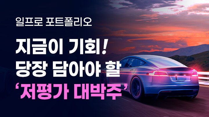 지금이 기회! 당장 담아야 할 ''저평가 대박주'' <일프로 포트폴리오>